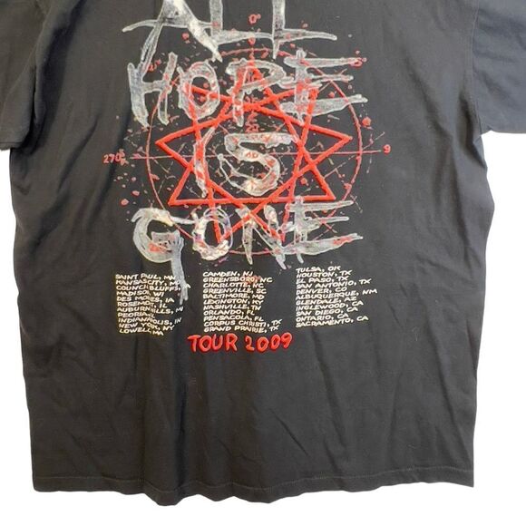 2009 Vtg Slipknot All hope is gone Band Concert Shirt L - Picture 10 of 16